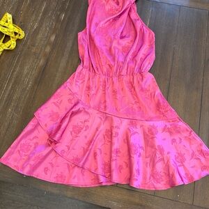 Hello Molly Pink Floral Mini Dress